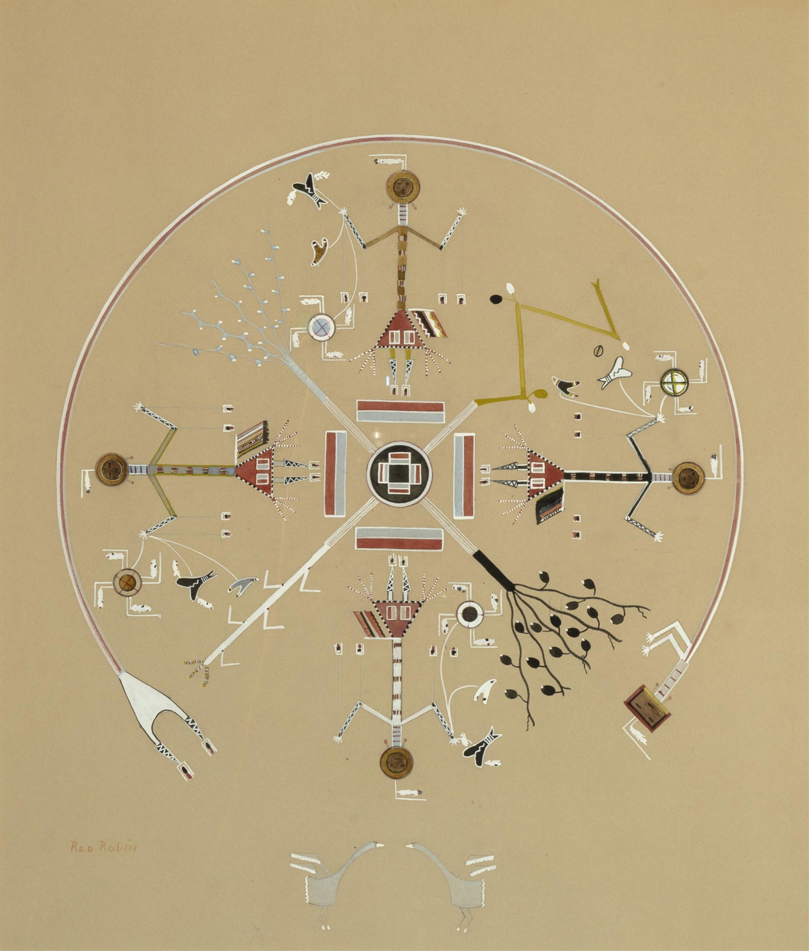 Red Robin, Untitled (Medicine Wheel) (1 of 2)