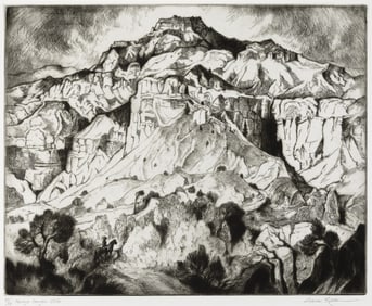 Gene Kloss, Navajo Canyon Cliffs, 1974