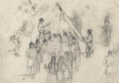 Gene Kloss, Untitled (Pueblo Ceremonial)