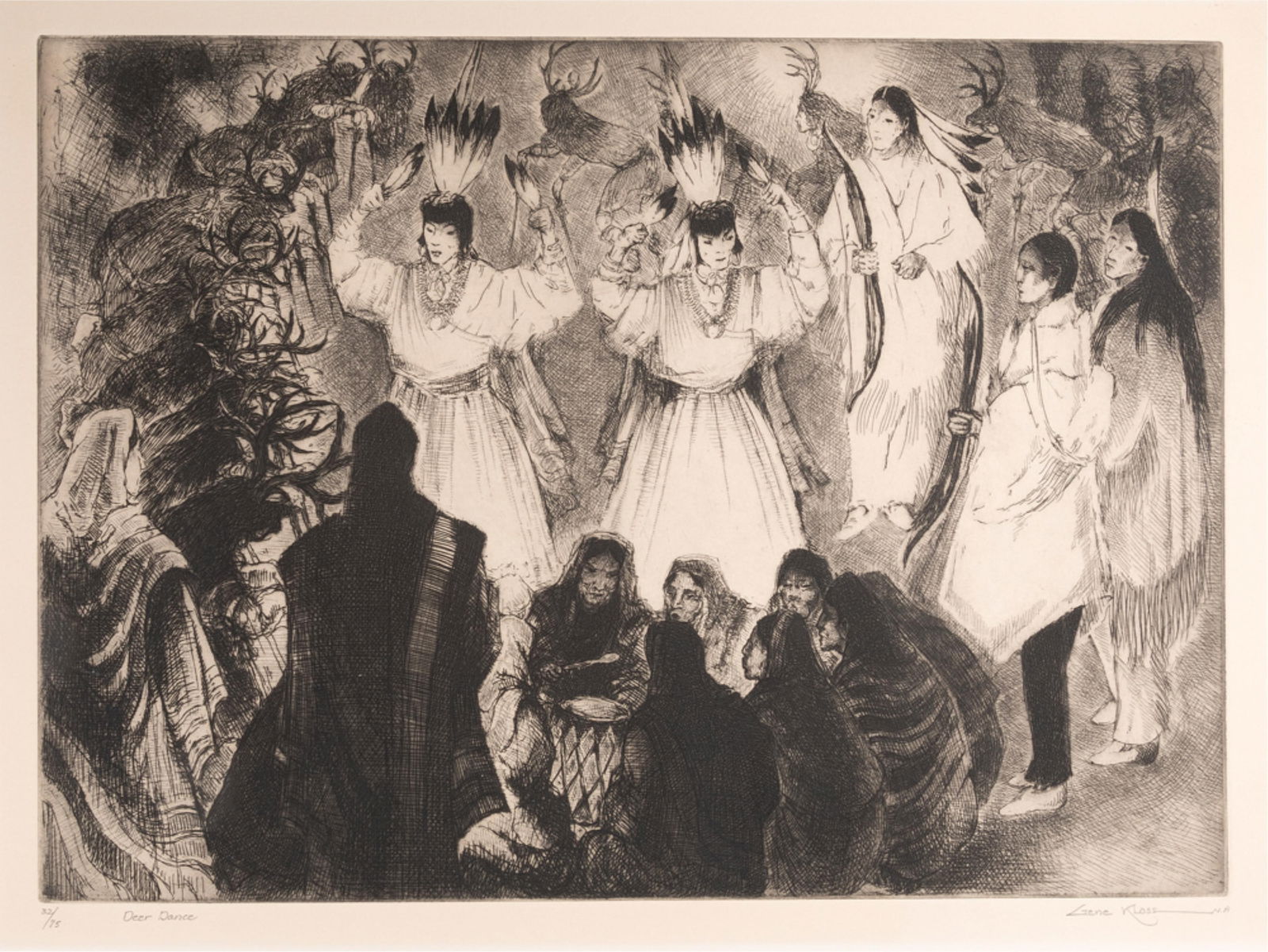 Gene Kloss, Deer Dance, 1969 (1 of 3)