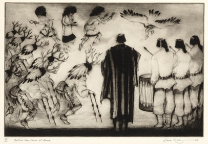 Gene Kloss, Buffalo – Deer Dance at Jemez, 1959