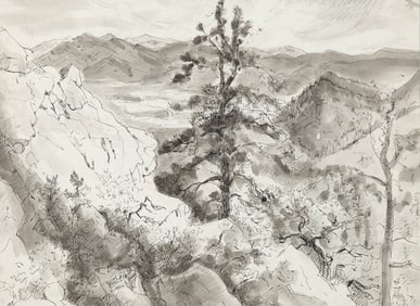 Gene Kloss,Untitled (Lone Pine Landscape)