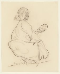 Gerald Cassidy, Untitled (Seated Woman with Pot)
