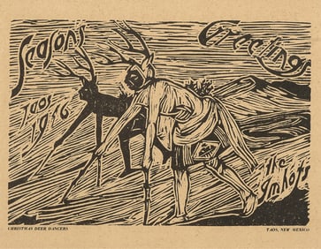 Joseph Imhof, Christmas Deer Dancers, 1916