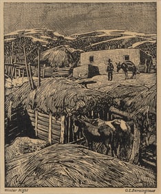 Oscar Edmund Berninghaus, Winter Night