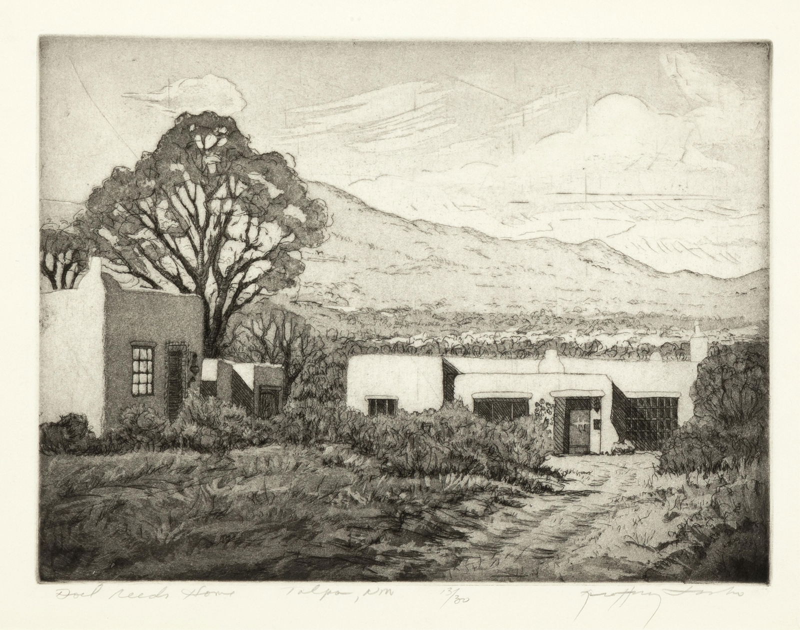 Geoffrey Lasko, Doel Reed's Home, Talpa, NM (1 of 3)