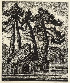 Birger Sandzén, Lake in the Rockies