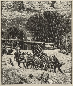 Oscar Edmund Berninghaus, Wood Haulers, 1939