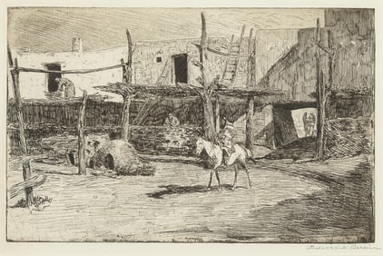 Edward Borein, Ramada at Taos