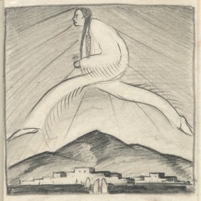 Gene Kloss, Untitled (Leaping Figure)