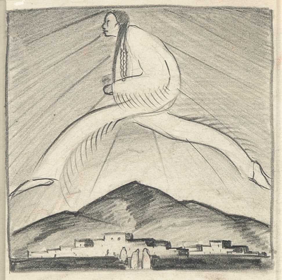 Gene Kloss, Untitled (Leaping Figure) (1 of 2)