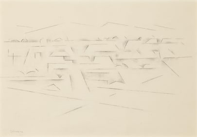 Andrew Dasburg, Untitled (Abstract Landscape, Talpa, New Mexico), 1974