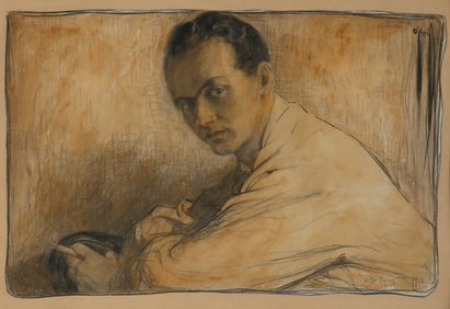 Rose Cecil O'Neill, Portrait of Witter Bynner, 1910