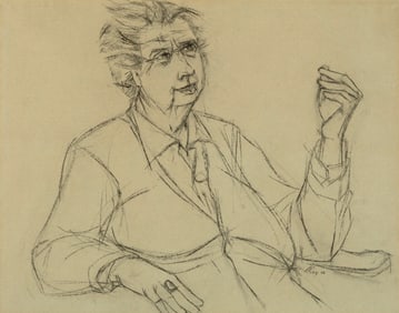 Robert Donald Ray, Portrait of Dorothy Brett, 1956