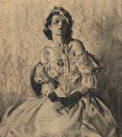 Frank B. Hoffman, Untitled (Model in Gown), 1934