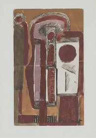Will R. Barnet, Untitled (Abstraction), ca. 1957