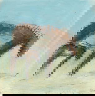 Theodore Waddell, Paint Pair: Theodore Waddell(b. 1941)Paint Pairoil, encaustic, graphite on papersigned lower right: TWaddell12 1/4 x 12 in. (31.1 x 30.5 cm.), frame: 17 1/8 x 17 1/8 x 1 1/4 in. (43.5 x 43.5 x 3.2 cm.) Meyer-Muns