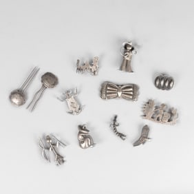 Group of Twelve Western Pins