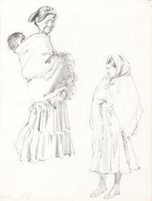 R. Brownell McGrew, Navajo Women with Blankets