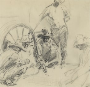 Frank B. Hoffman, Untitled (Cowboys at Rest)