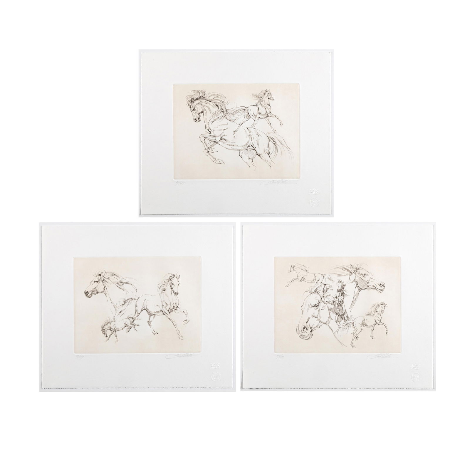 Bev Doolittle, Set of Three Etchings: Drawn from the Heart (1 of 6)