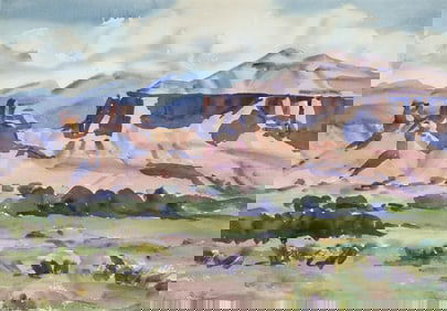 Agnes Anne Abbot, Chimney Rock, Ghost Ranch, 1940