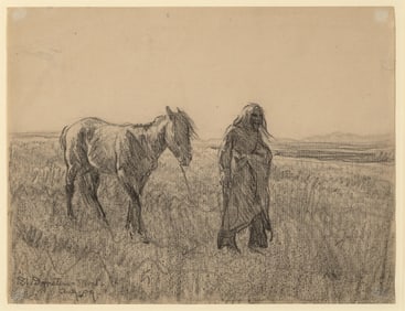 Maynard Dixon, St. Ignatius, Montana, 1909