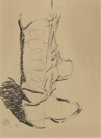 Maynard Dixon, Cowboy Boots, ca. 1911