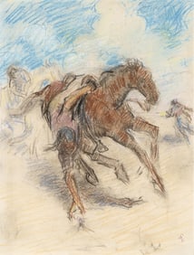 William Penhallow Henderson, Rooster Pull Arizona, ca. 1904
