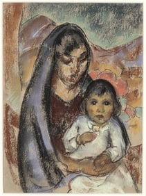 William Penhallow Henderson, Study for Madonna of the Geraniums, ca. 1919