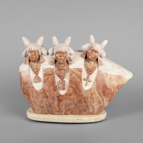 Oreland C. Joe, Sr., Untitled (Three Figures), 2004