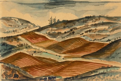 Frank G. Applegate, Untitled (Farming Landscape)