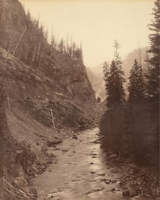 William Henry Jackson, West Entrance, Cañon of Eagle River, Glenwood Extension D & R G.R.R.