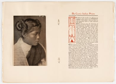 Edward S. Curtis, Edward S. Curtis Studio Christmas Brochure, 1906