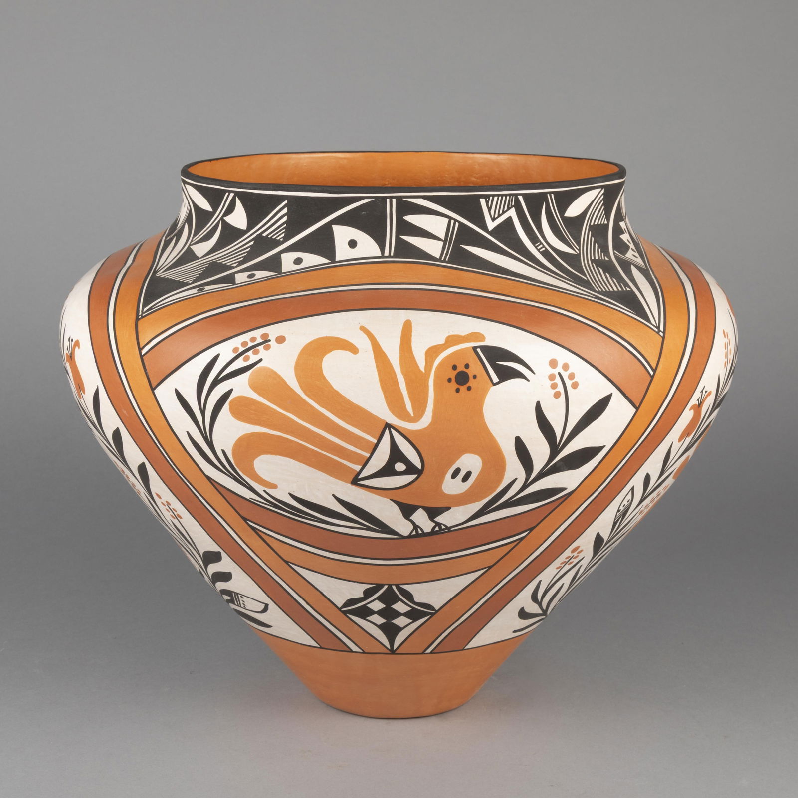 Loretta Joe, Polychrome Pottery Jar (1 of 3)