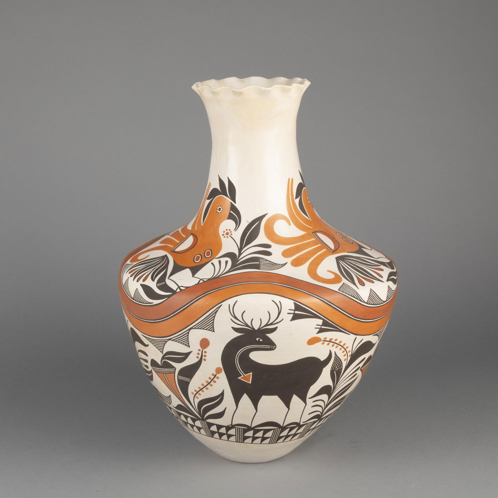 Goldie Hayah, Pictorial Polychrome Vase (1 of 4)