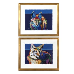 John Nieto, Suite of Two Coyote Portraits, 2001