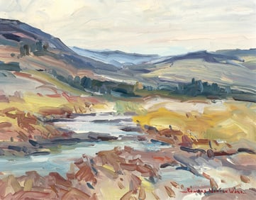 Edward Norton Ward, Evening Light - Taylor, Fork