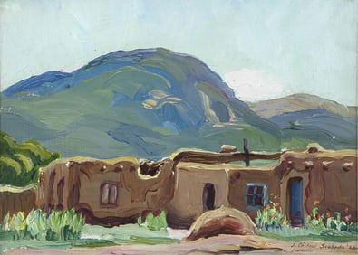 Josef Cestmir Svoboda, Sketch (New Mexico Landscape), 1926