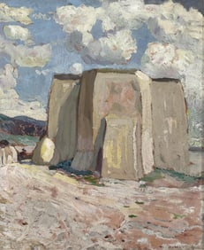 Augustus W. Dunbier, The Church of Ranchos, 1920