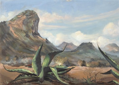 Sheldon Parsons, Desert Landscape with Agave