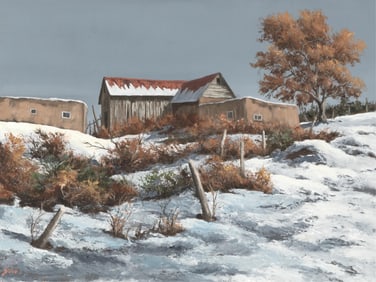 Betty Jean Sabo, Untitled (Adobe in Winter)