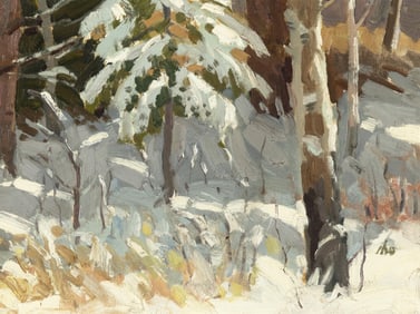 Kang Yon Cho, Aspens in Snow
