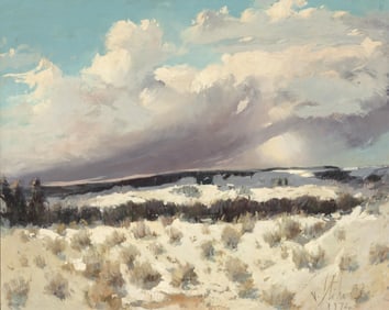 Vladan Stiha, Snow and Clouds, New Mexico, 1974
