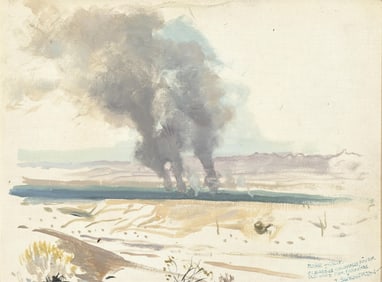 James Guilford Swinnerton, Blythe, California: Clearing Colorado River / Old Wood for Farming