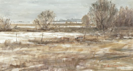 John Encinias, Winter Fields, 1979