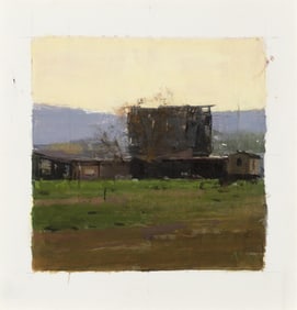 Michael Workman, Barn and Yellow Sky, 2019