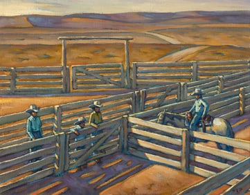 Howard Post, Untitled (Ranch Scene)