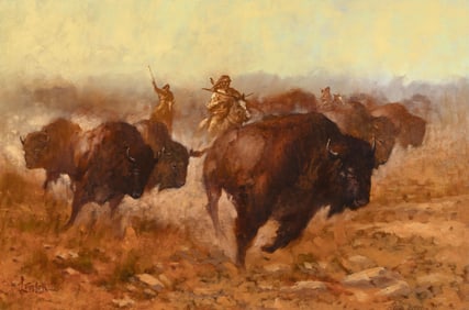 Loretta Taylor, Untitled (Bison Hunt)