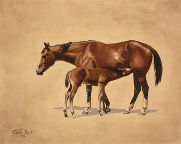 Tucker Smith, Untitled (Mare and Foal), 1972
